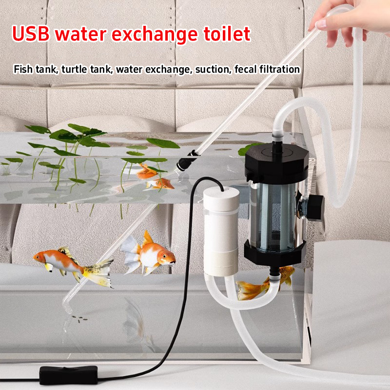 Aquarium Fish Electric - USB Electric Fish Tank Fecal Suction