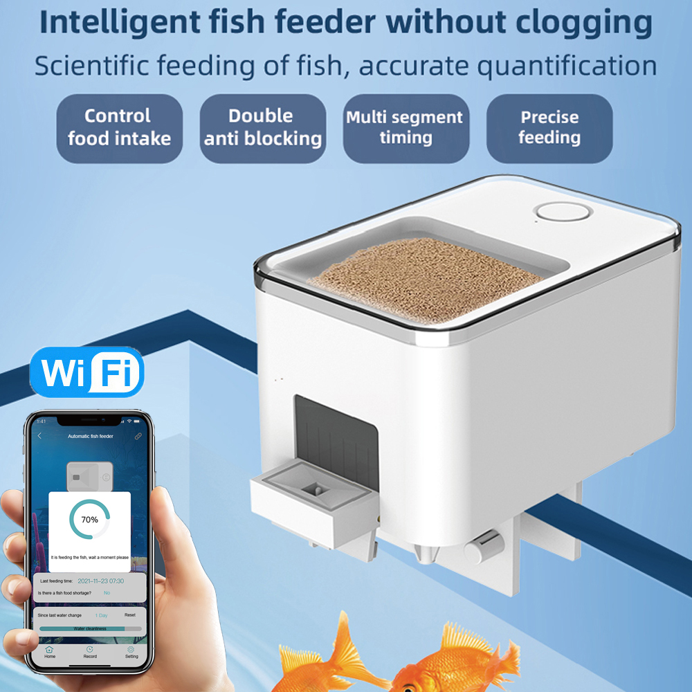 Aquarium Fish Big - WiFi Smart Automatic Feeder Aquarium Goldfish