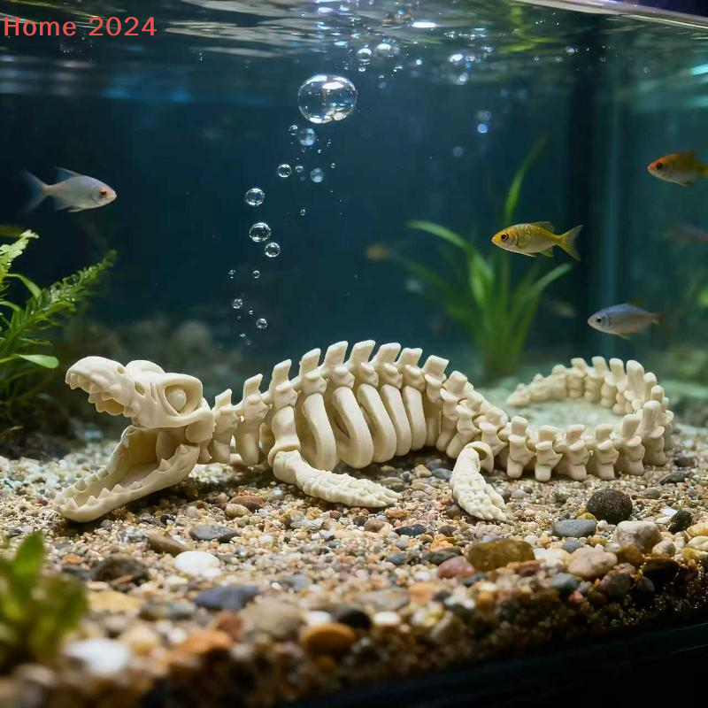 Aquarium Fish Big - 1Pcs Large Dinosaur Bone Replica With