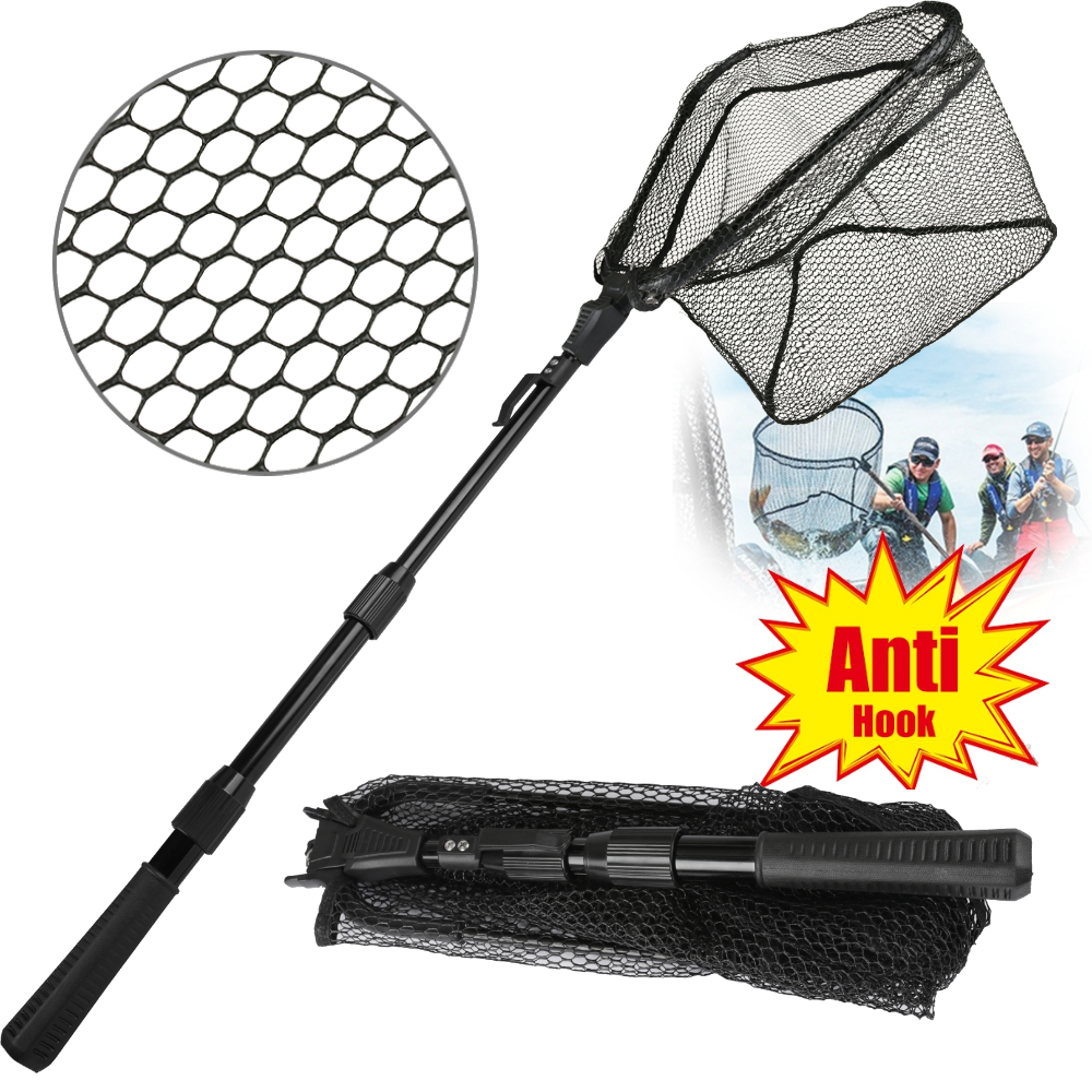 Fish Net Handle - Fishing Net Collapsible Fish Landing Net