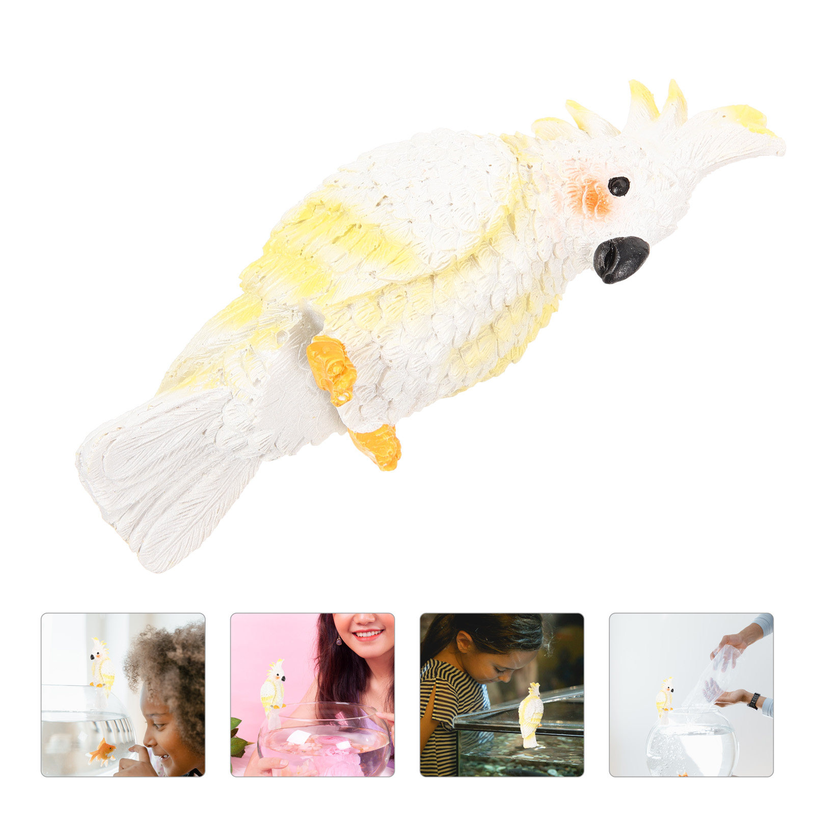 Aquarium Fish Parrot - Mini Parrot Aquarium Ornament Resin Fish