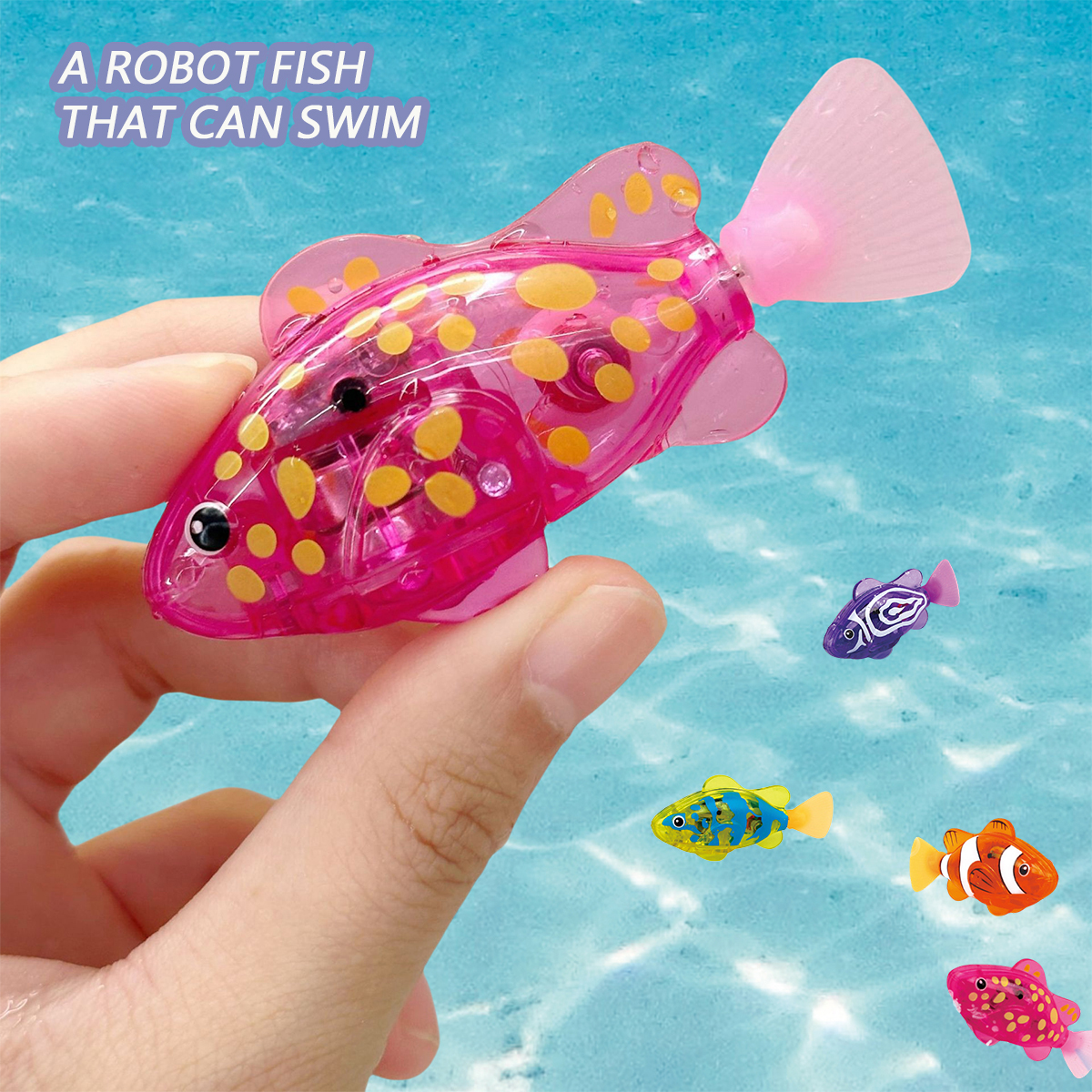 Aquarium Fish Electric - Baby Bath Light-Up Sensor Electric Small