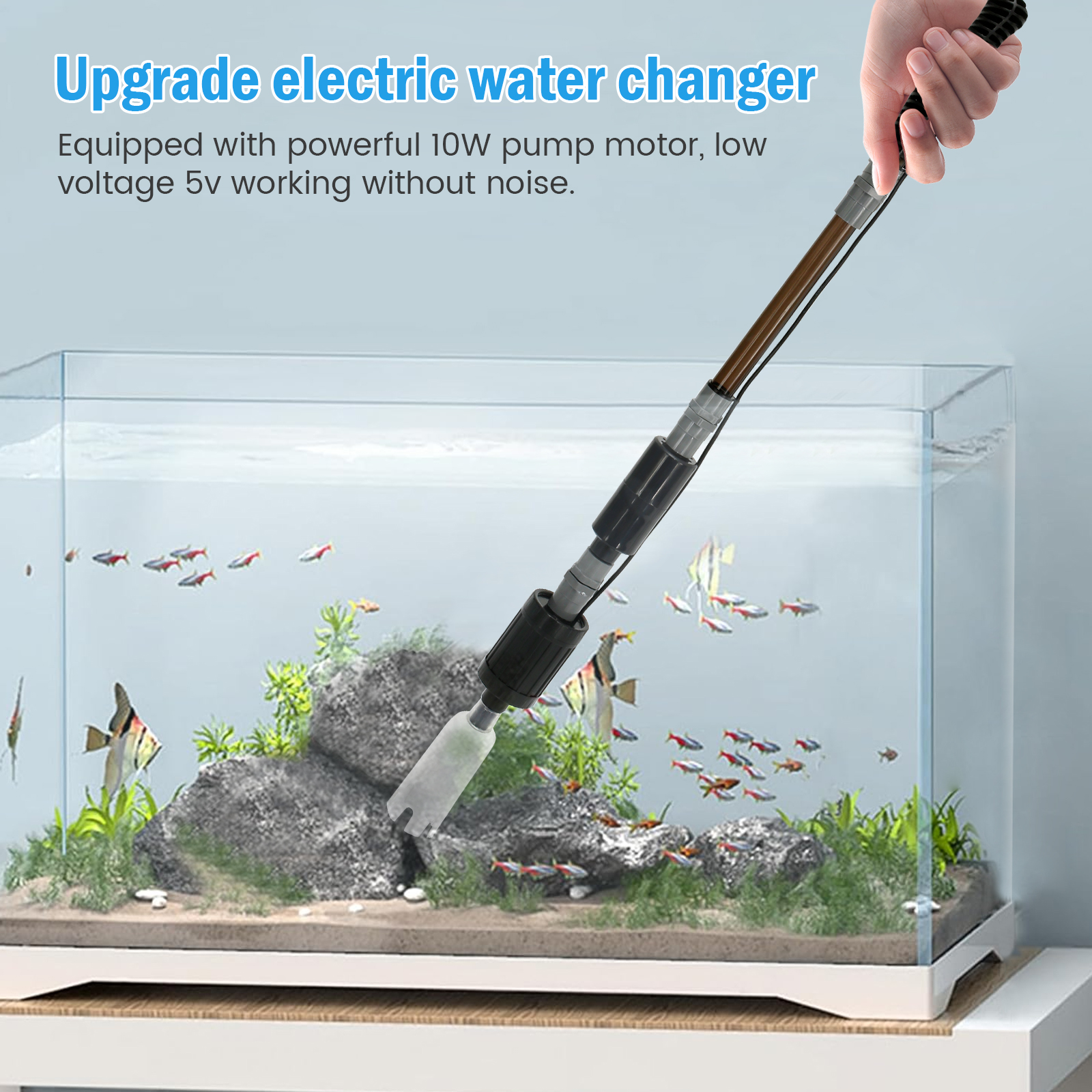 10W 6 In 1 USB Aquarium Water  - Aquarium Fish Electric recension och pris