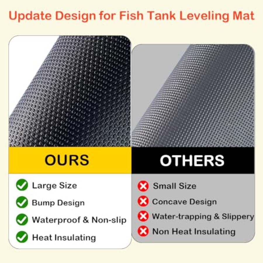 4 Pack Aquarium Leveling Mat B - Aquarium Fish Under 1 Inch recension och pris