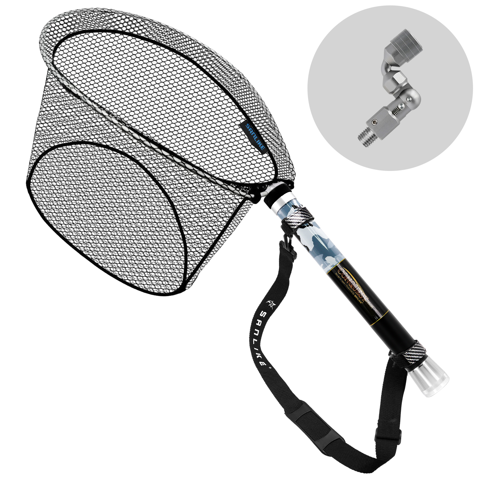 SANLIKE Fishing Net Glass Fibr - Fish Net Handle recension och pris
