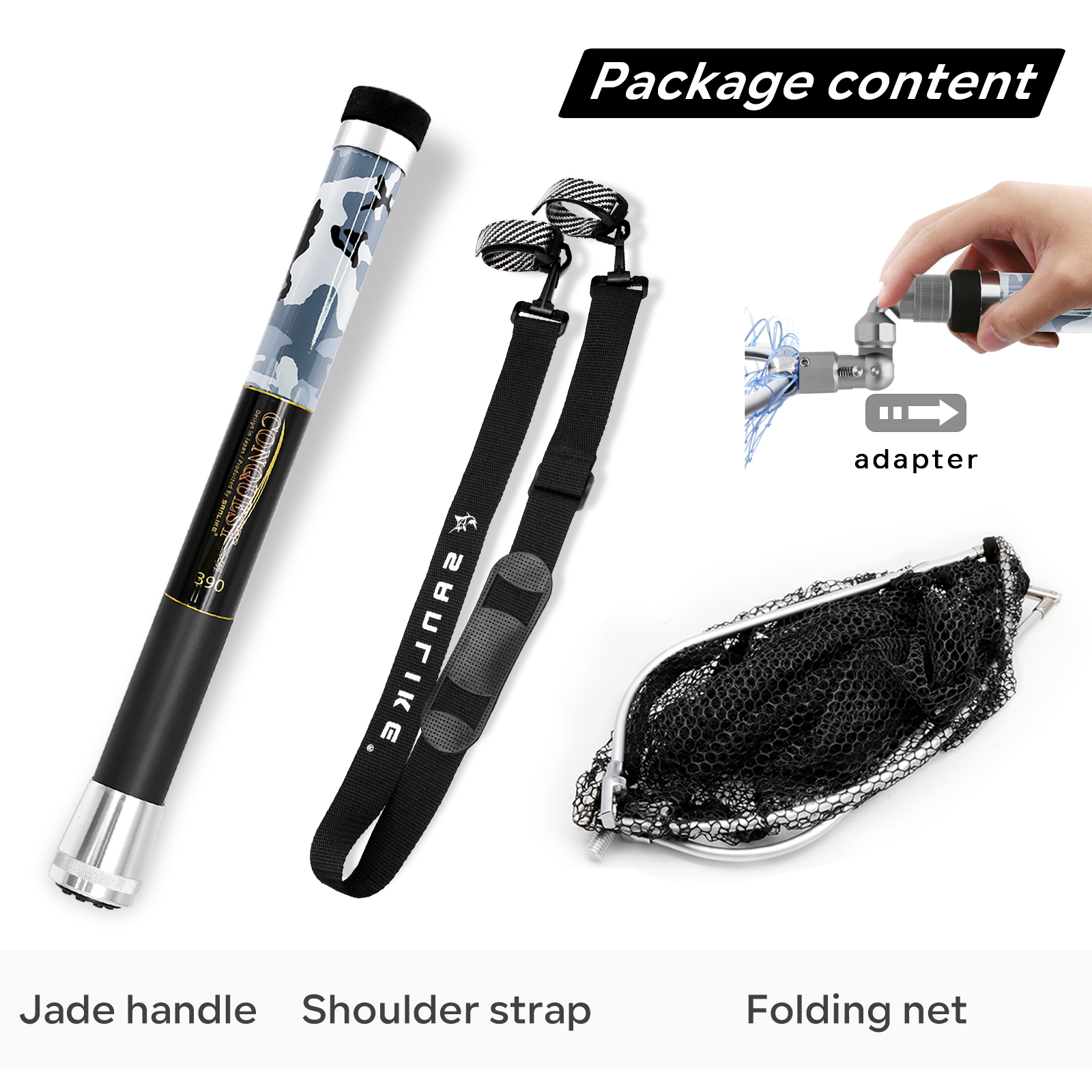 SANLIKE Fishing Net Glass Fibr - Fish Net Handle recension och pris