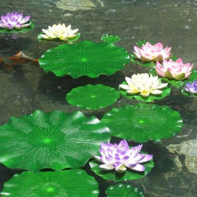 2026 Artificial Water Lily Lot - Aquarium Fish Breeding recension och pris