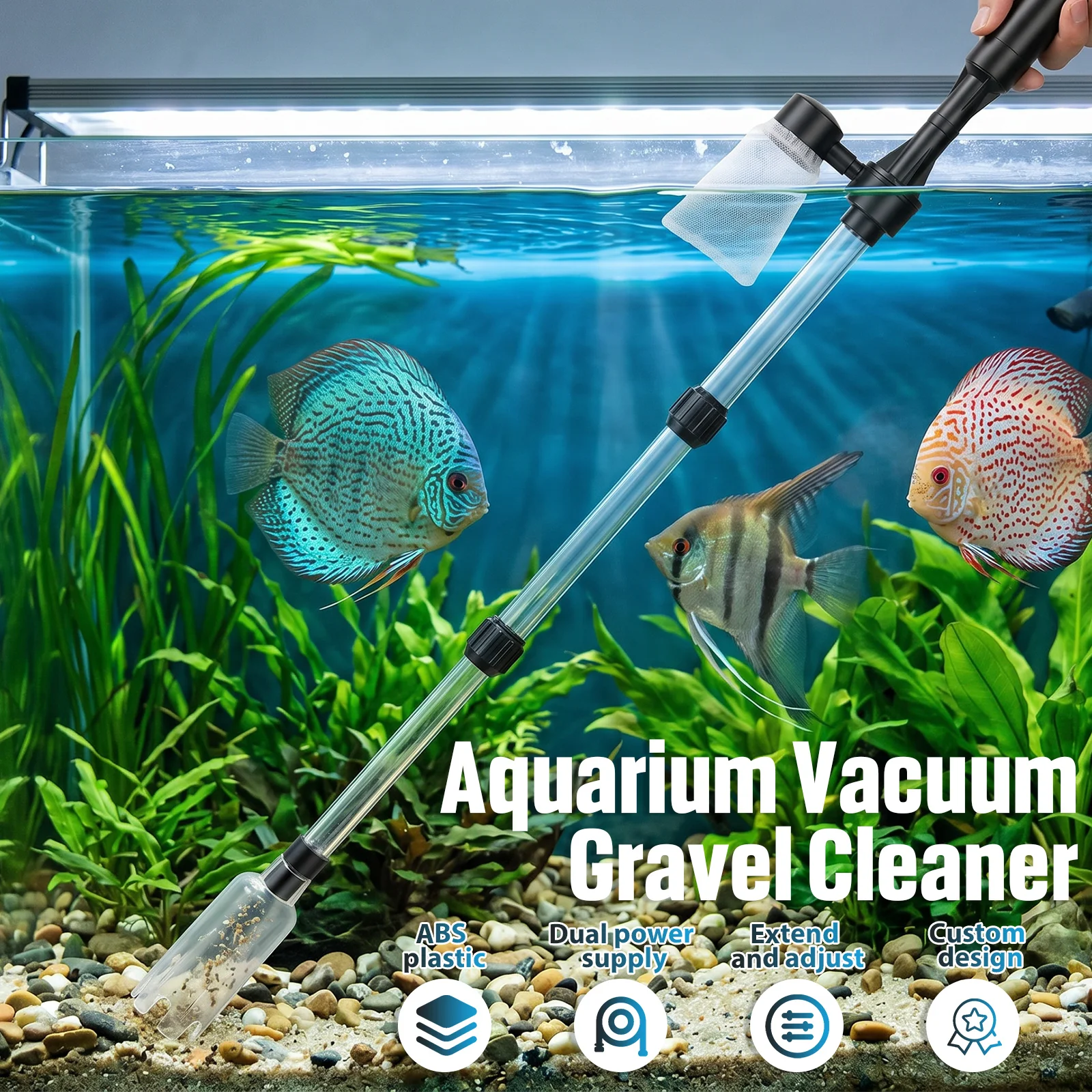 Aquarium Vacuum Gravel Cleaner - Aquarium Fish Electric recension och pris