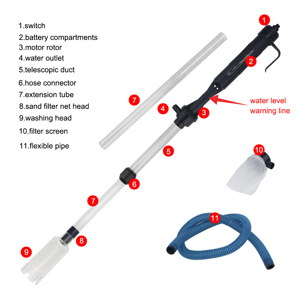 Electric Water Change Pump Gra - Aquarium Fish Electric recension och pris