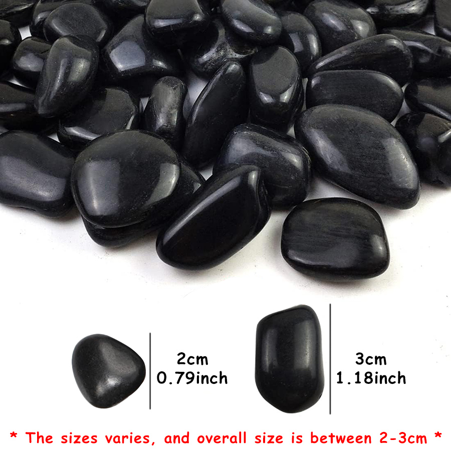 200g Black High Polished Natur - Aquarium Fish Breeding recension och pris