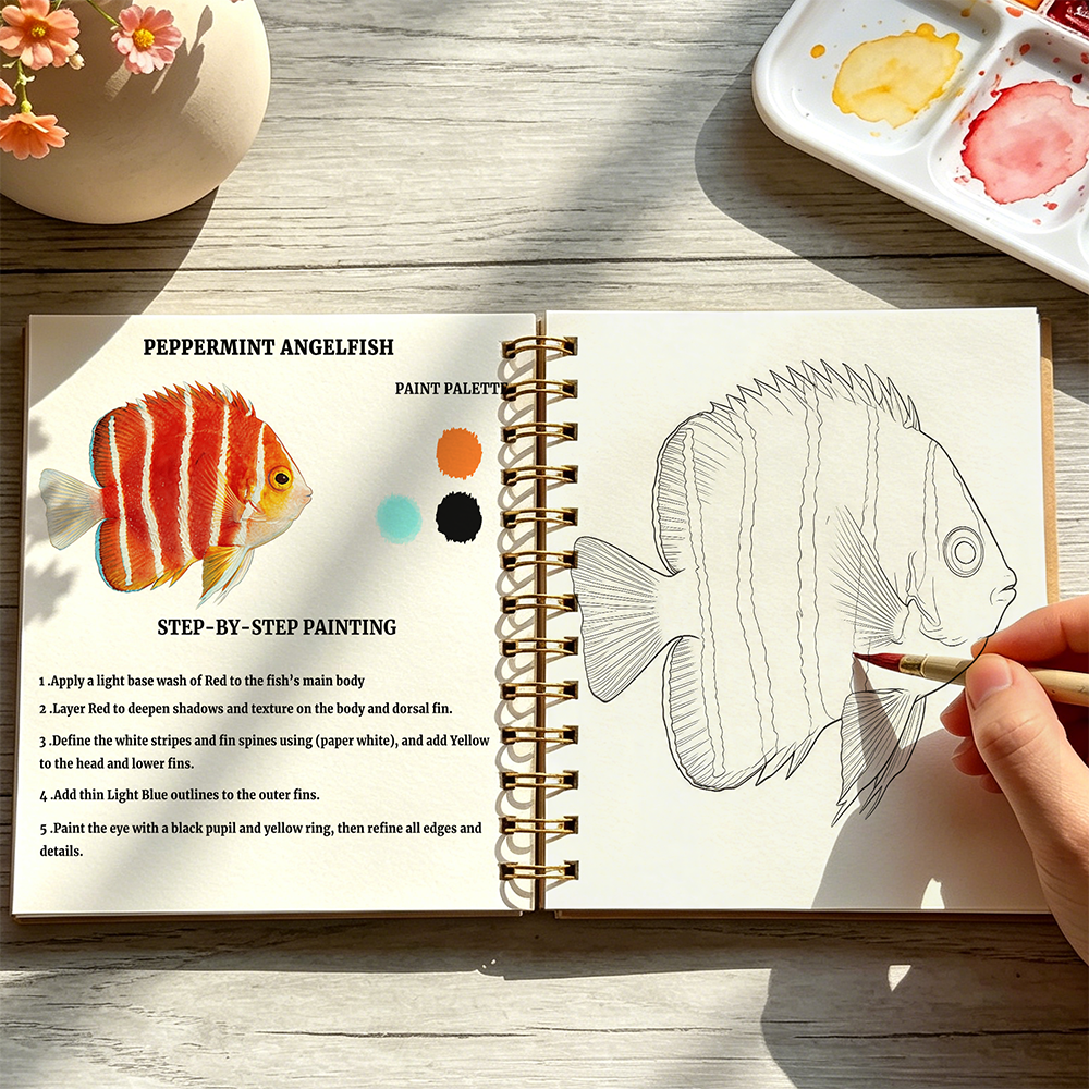 Watercolor Ocean Fish Tutorial - Draw Fish Aquarium recension och pris