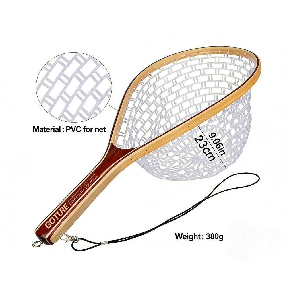 Goture Fly Fishing Net - Fish- - Fish Net Handle recension och pris