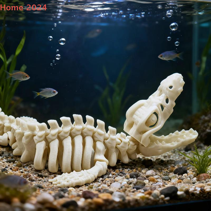 1Pcs Large Dinosaur Bone Repli - Aquarium Fish Big recension och pris