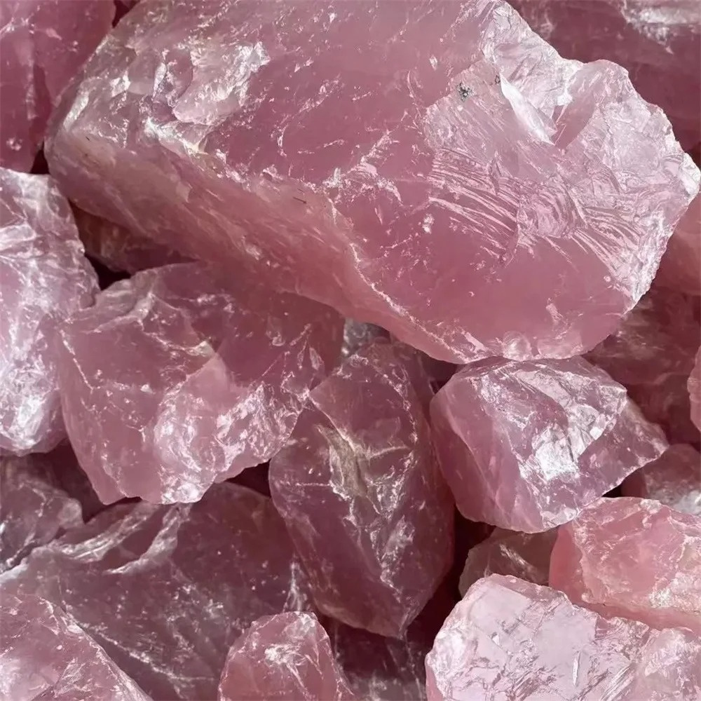 Pure Natural Pink Rose Quartz  - Aquarium Fish Big recension och pris