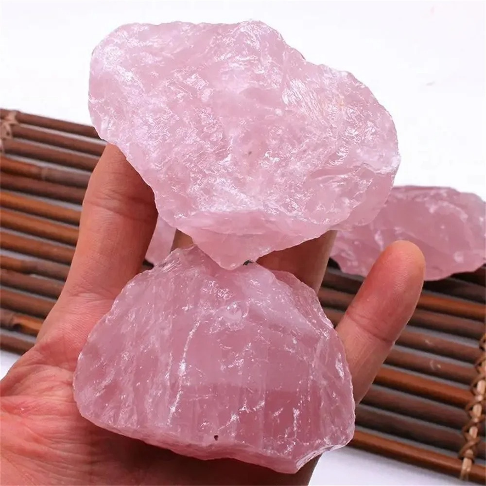 Pure Natural Pink Rose Quartz  - Aquarium Fish Big recension och pris
