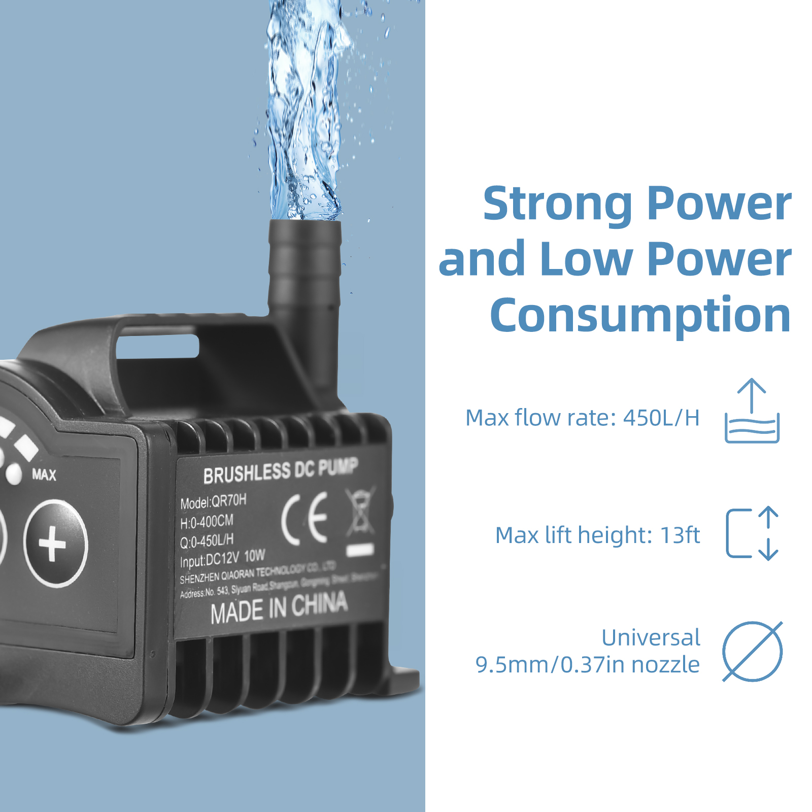 Submersible 12V Water Pump 8 L - Aquarium Fish Breeding recension och pris