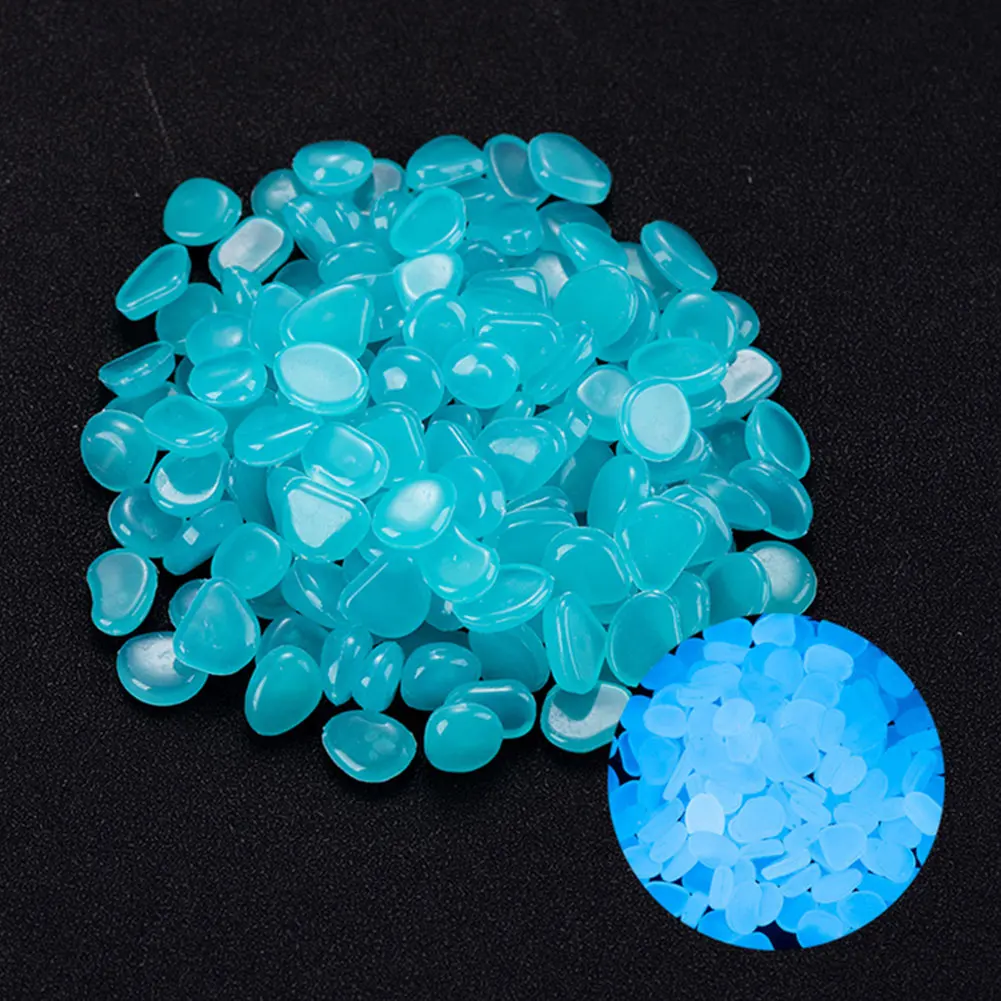 100Pcs Pebbles Glow In The Dar - Aquarium Fish Breeding recension och pris
