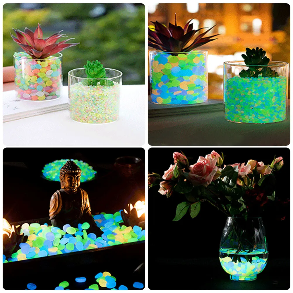 100Pcs Pebbles Glow In The Dar - Aquarium Fish Breeding recension och pris