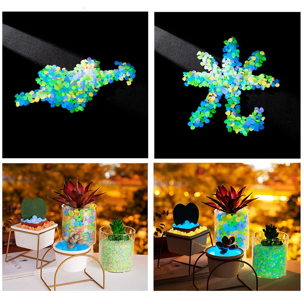 100Pcs Pebbles Glow In The Dar - Aquarium Fish Breeding recension och pris