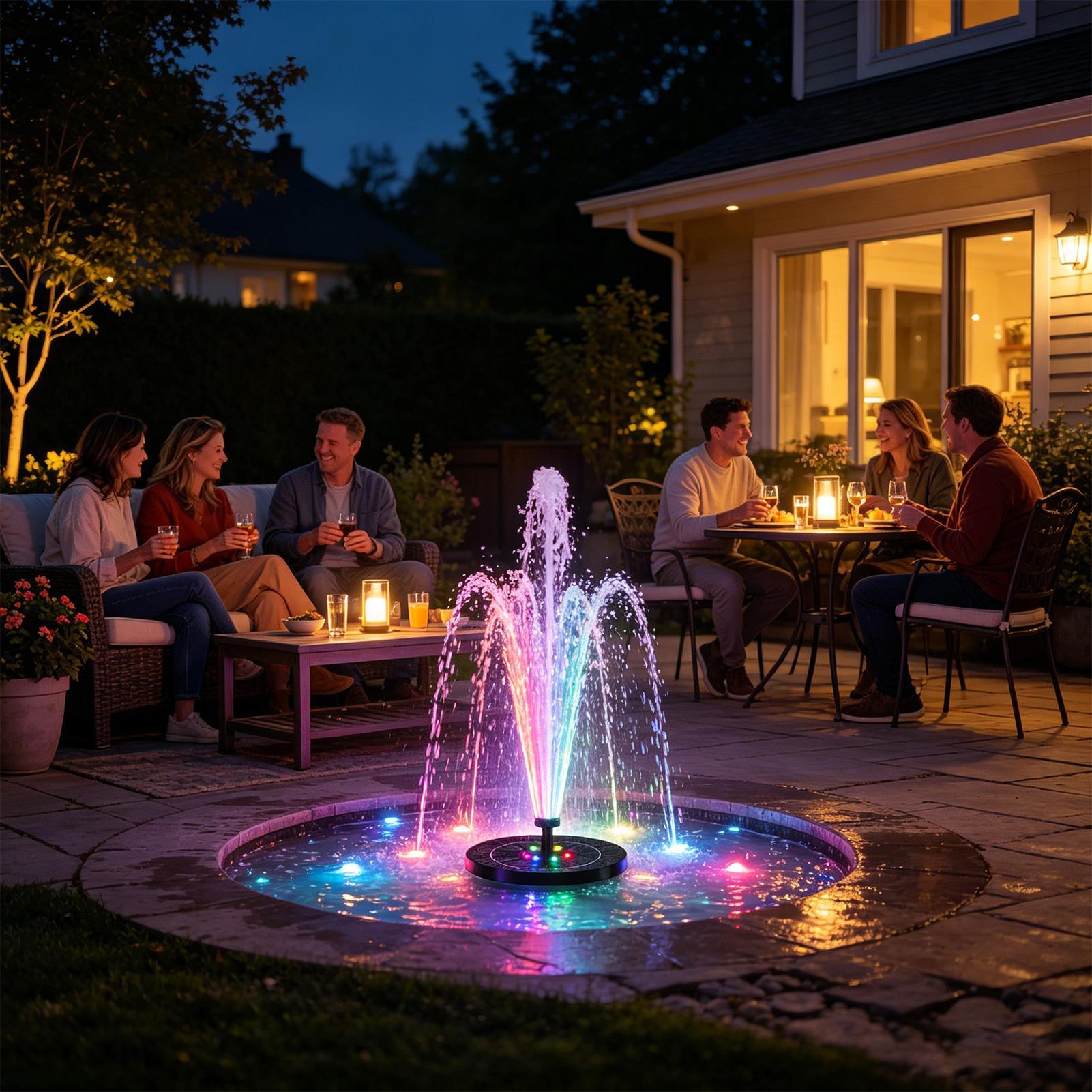 Floating Solar Bird Bath Fount - Aquarium Fish Marine recension och pris