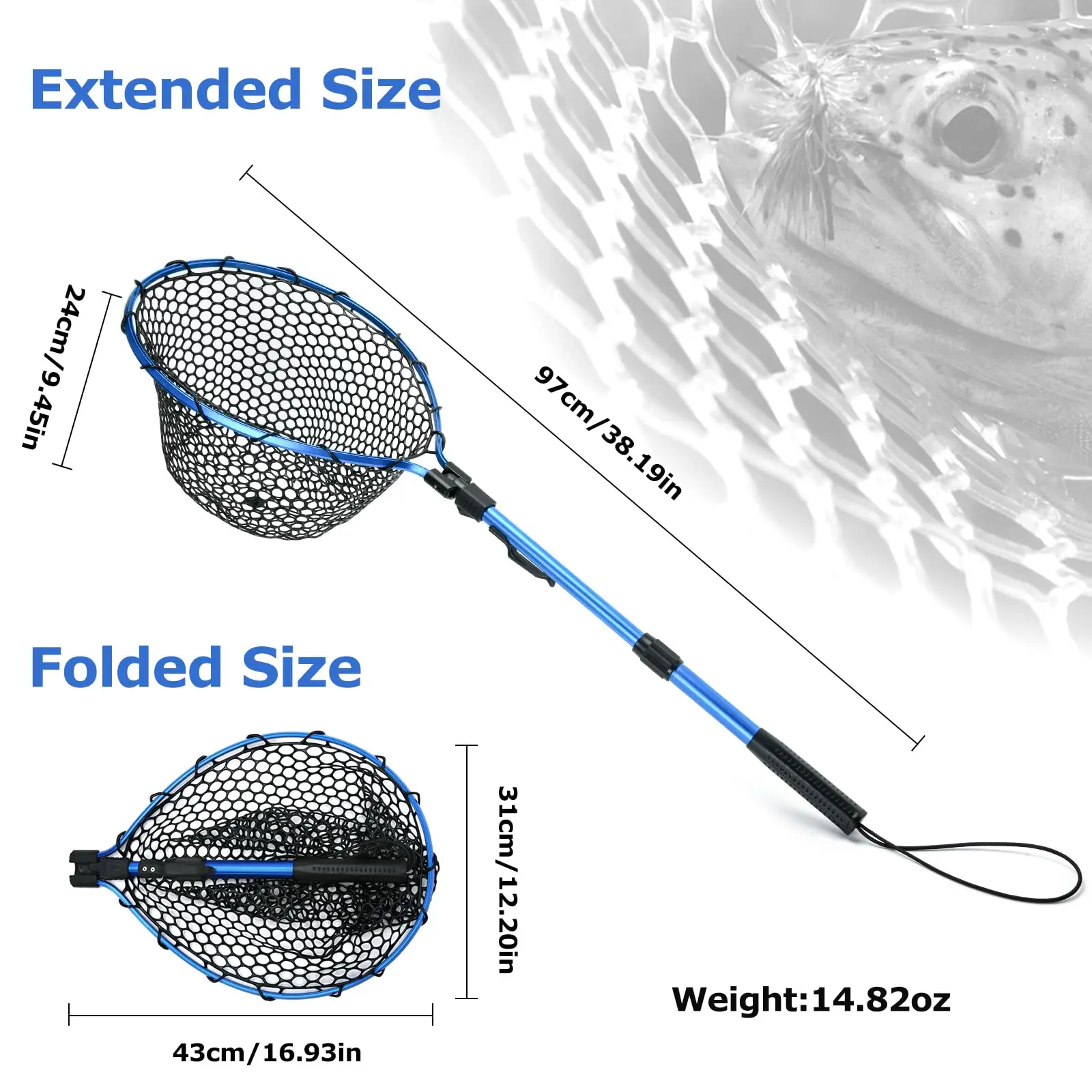Goture Lightweight Portable Fl - Fish Net Handle recension och pris