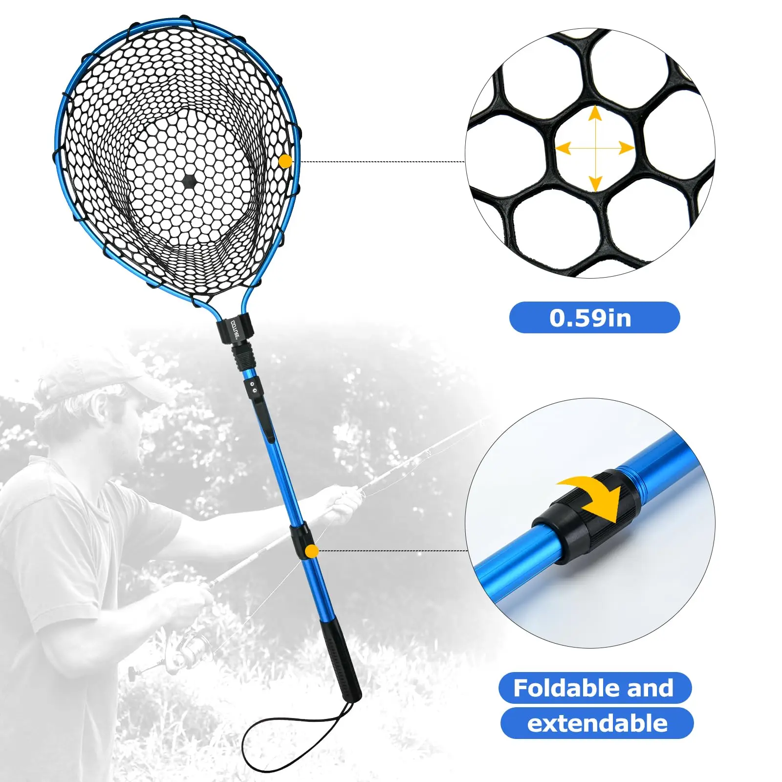 Goture Lightweight Portable Fl - Fish Net Handle recension och pris
