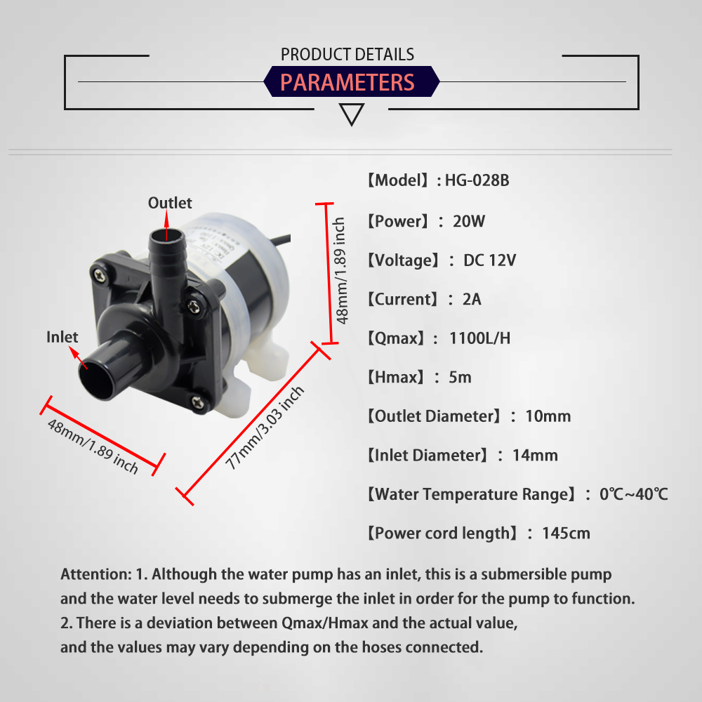 12V DC Brushless Small Submers - Aquarium Fish Breeding recension och pris