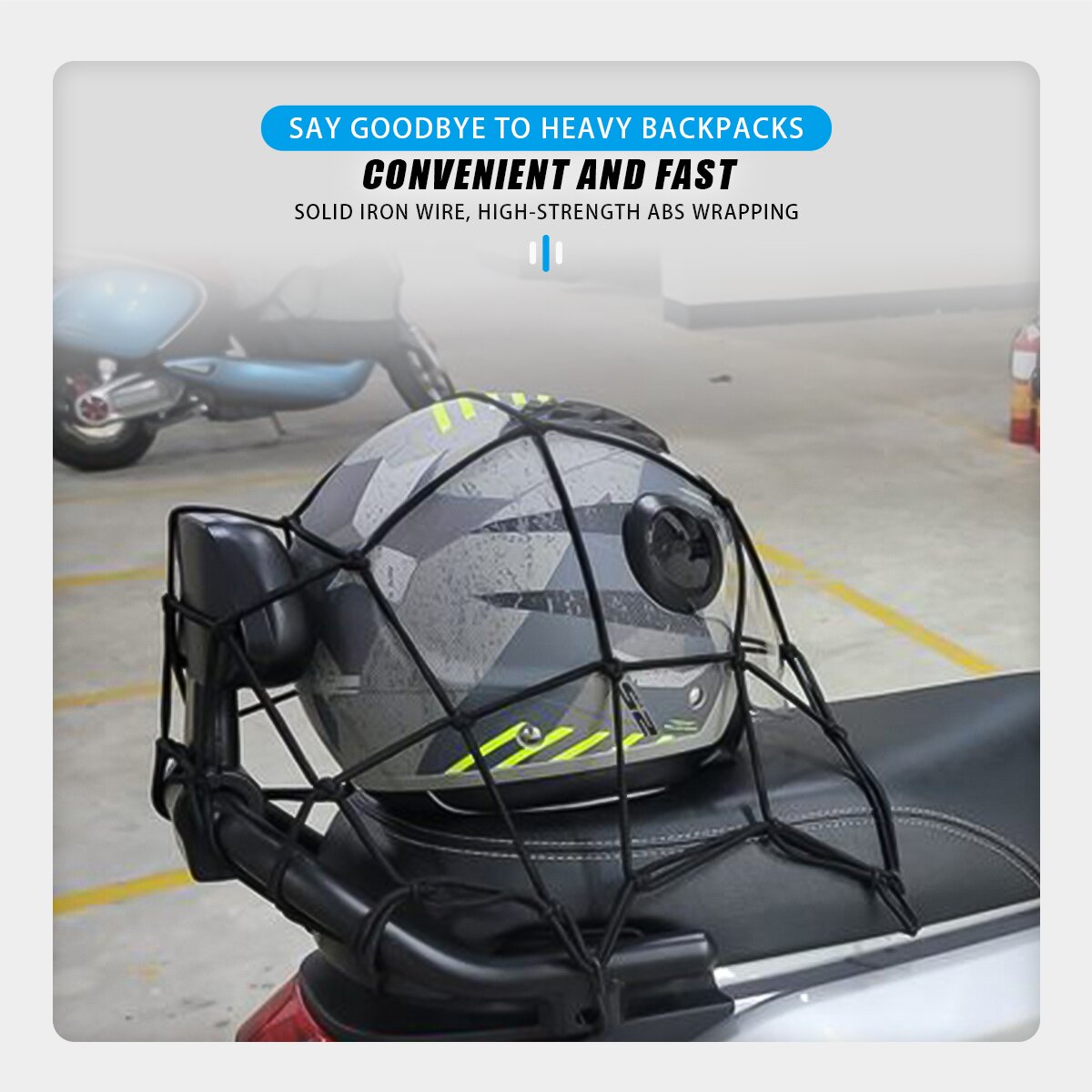 Motorcycle Luggage Net Cover B - Tank Divider Mesh recension och pris