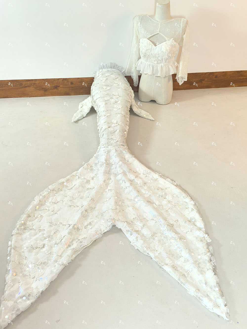 New Sequined Mermaid Big Tail  - Aquarium Fish Big recension och pris