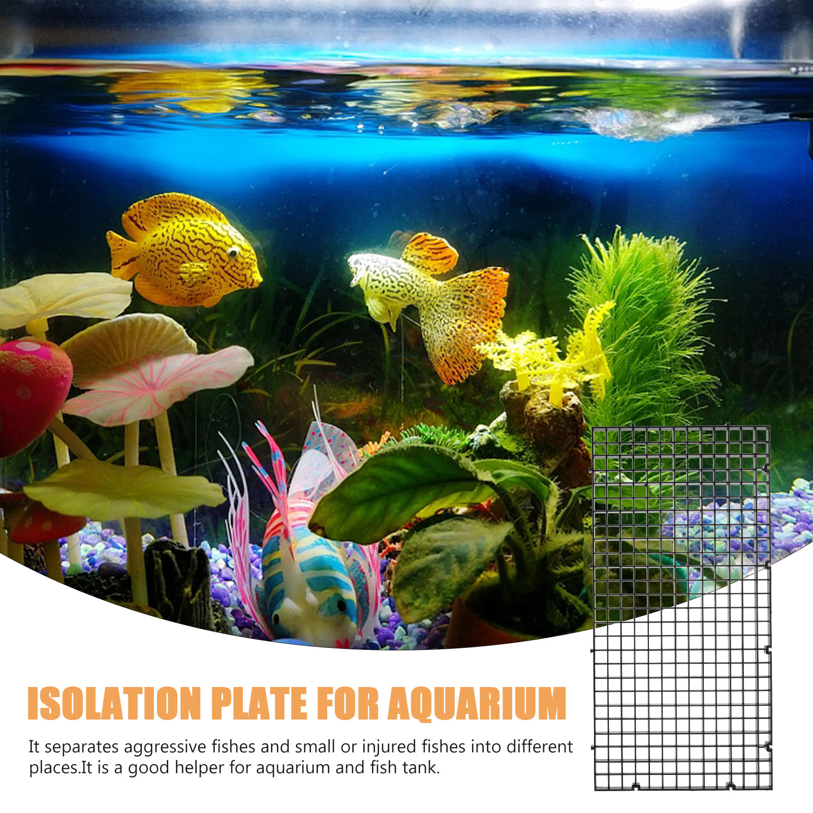 6Pcs Aquarium Fish Tank Divide - Tank Divider Mesh recension och pris