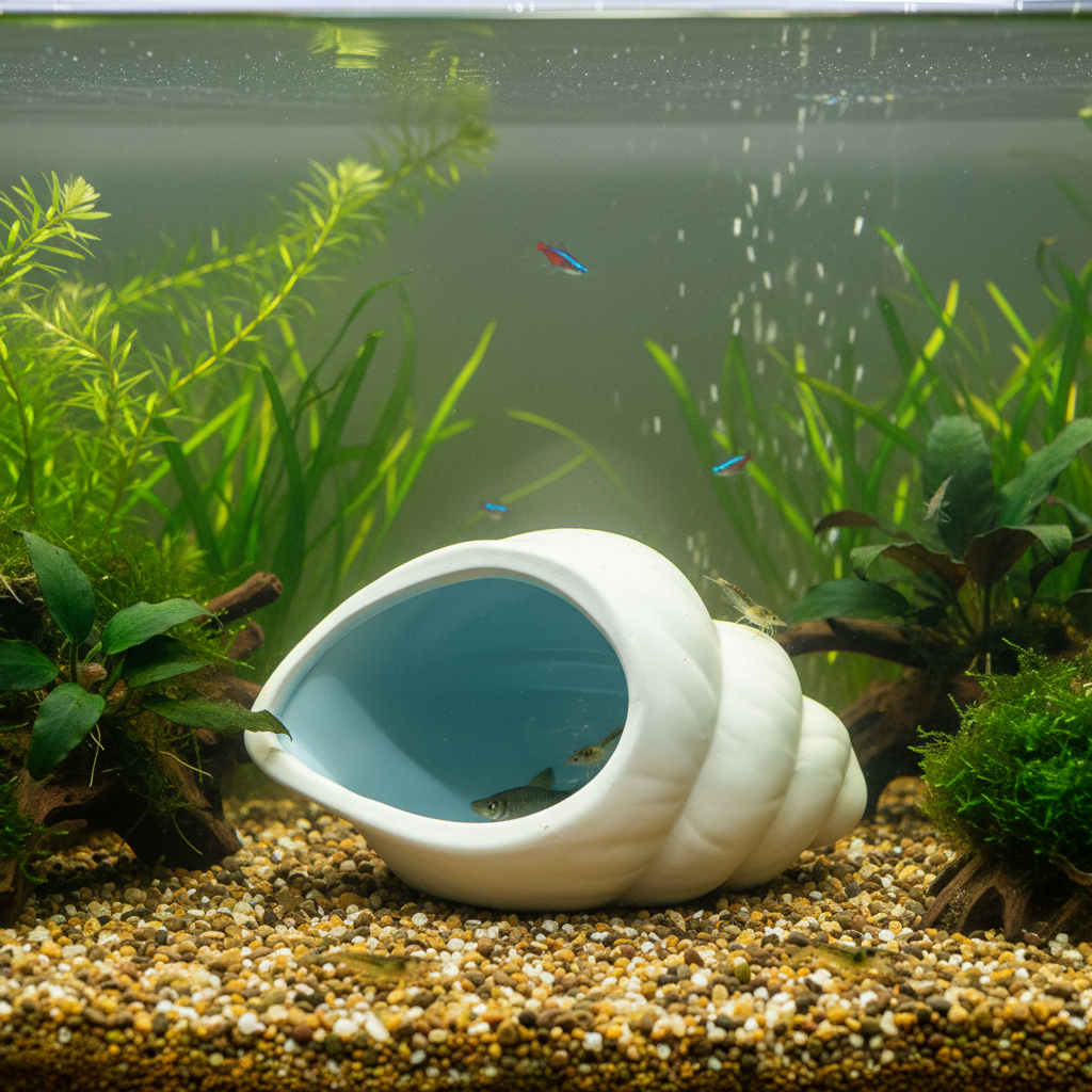 Mini Ceramic Fish Tank Hideout - Aquarium Fish Parrot recension och pris