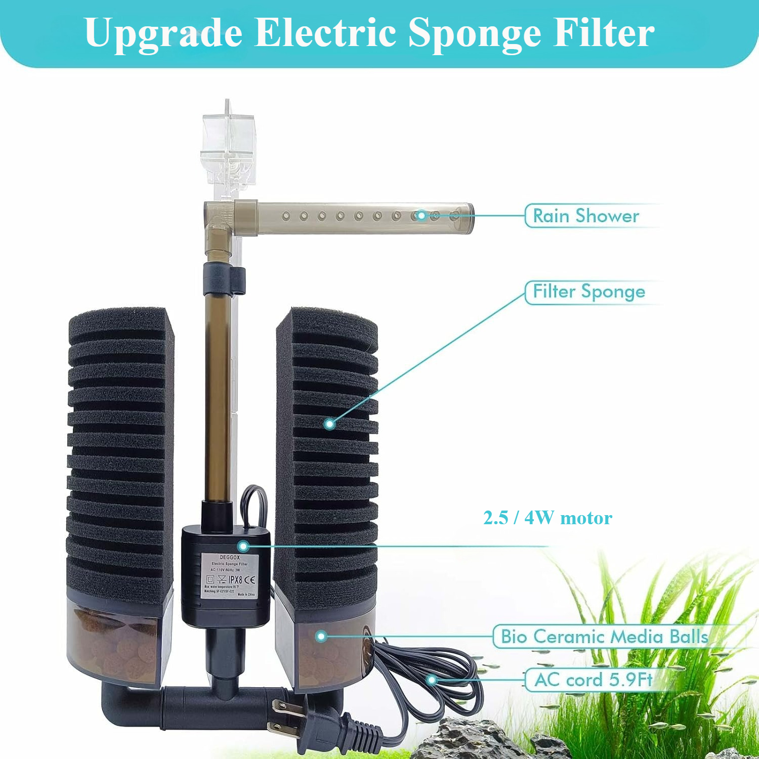3-IN-1 Clip on Electric Power  - Aquarium Fish Electric recension och pris