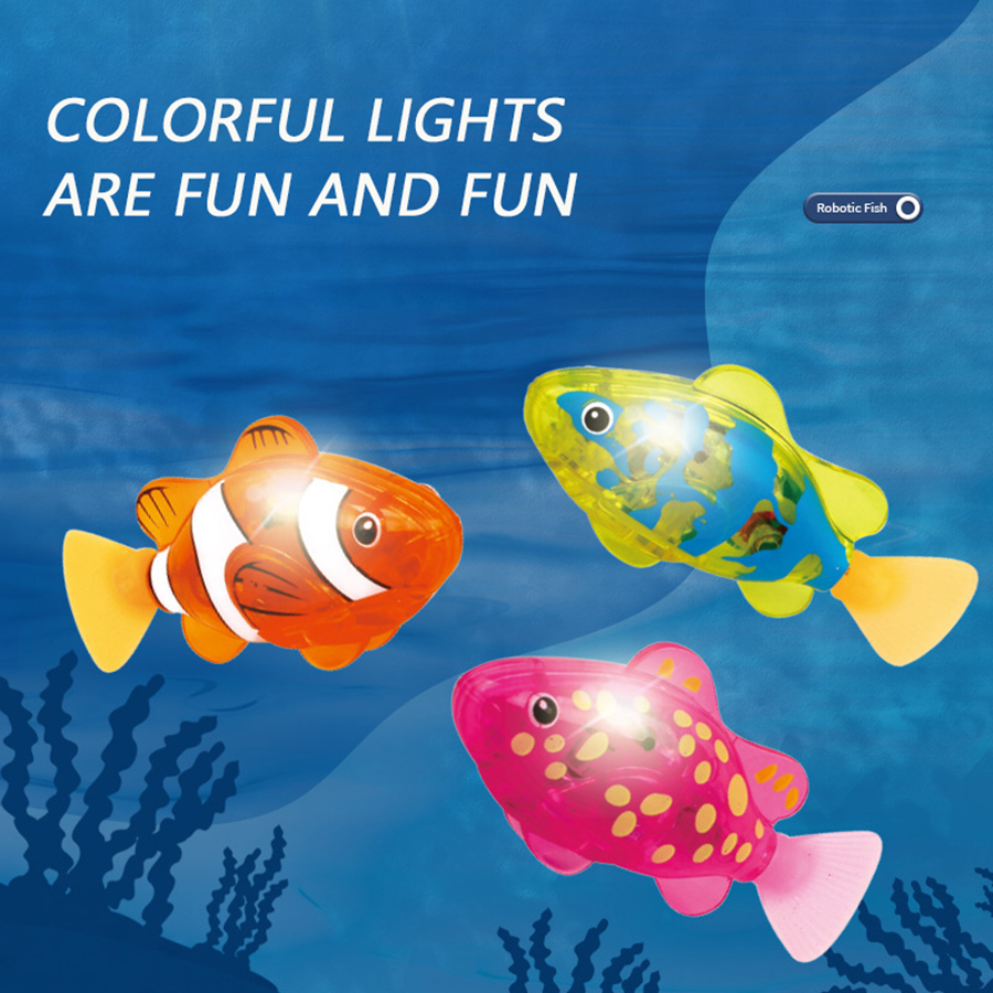 Baby Bath Light-Up Sensor Elec - Aquarium Fish Electric recension och pris